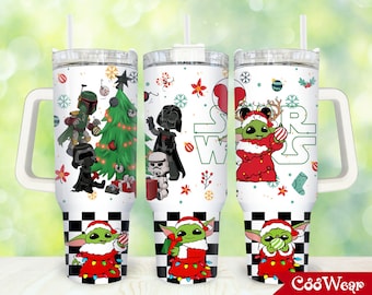 Weihnachten 40 Unzen Becher Wrap Png, Frohe Weihnachten 2 Stück 40 Unzen Becher Png, Cartoon Weihnachten Becher 40 Unzen Png, Sublimation Designs
