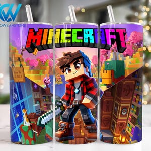 Cartoon Characters 20 oz Skinny Tumbler Sublimation Design, Movies Characters 20oz Skinny Tumbler Png, Straight and Taper Tumbler Wrap
