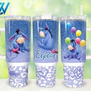 Cartoon Characters 40oz Tumbler Wrap Png, Movies Characters 2 pieces 40 oz Tumbler Png, Glitter Cartoon 40oz Tumbler Png Sublimation Designs