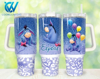 Cartoon Characters 40oz Tumbler Wrap Png, Movies Characters 2 pieces 40 oz Tumbler Png, Glitter Cartoon 40oz Tumbler Png Sublimation Designs