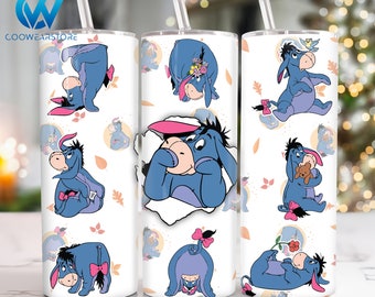 Cartoon Characters 20 oz Skinny Tumbler Sublimation, Cartoon 20oz Tumbler Png, Movies Characters Straight and Taper Tumbler Wrap