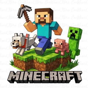 Spiel Film Png, Spielcharakter Png, Gaming Design Png, Block Charakter Png, Gaming Shirt für Jungen Png, lustiger Gamer Png, Videospiel Png