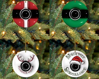 3D Inflated Santa Cam Christmas Ornament Png, 3D Christmas Round Ornament Sublimation, 2024 Ornament Png, Merry Christmas 2024 Ornament Png