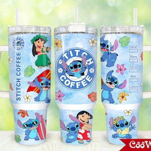 Cartoon Characters 40oz Tumbler Wrap Png, Cartoon Coffee 2 pieces 40 oz Tumbler Png, Cartoon Tropical Tumbler 40oz Png Sublimation Designs