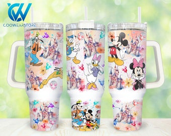Movies Characters 40oz Tumbler Wrap Png, Cartoon Characters 2 pieces 40 oz Tumbler Png, Magic Cartoon 40oz Tumbler Png Sublimation Design
