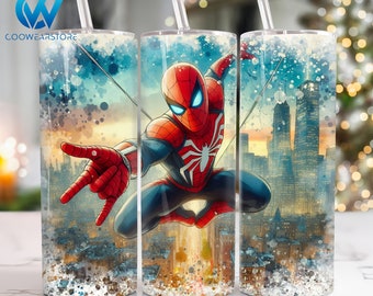 Superhero 20 oz Skinny Tumbler Sublimation Design, Movies Characters 20oz Tumbler Png, Heroes Straight and Taper Tumbler Wrap