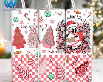Weihnachtsbaumkuchen 20 Unzen Skinny Tumbler Png, Frohe Weihnachten 20 Unzen Tumbler Png, Weihnachten hier draußen Lookin 'Like a Snack Tumbler Wrap Png