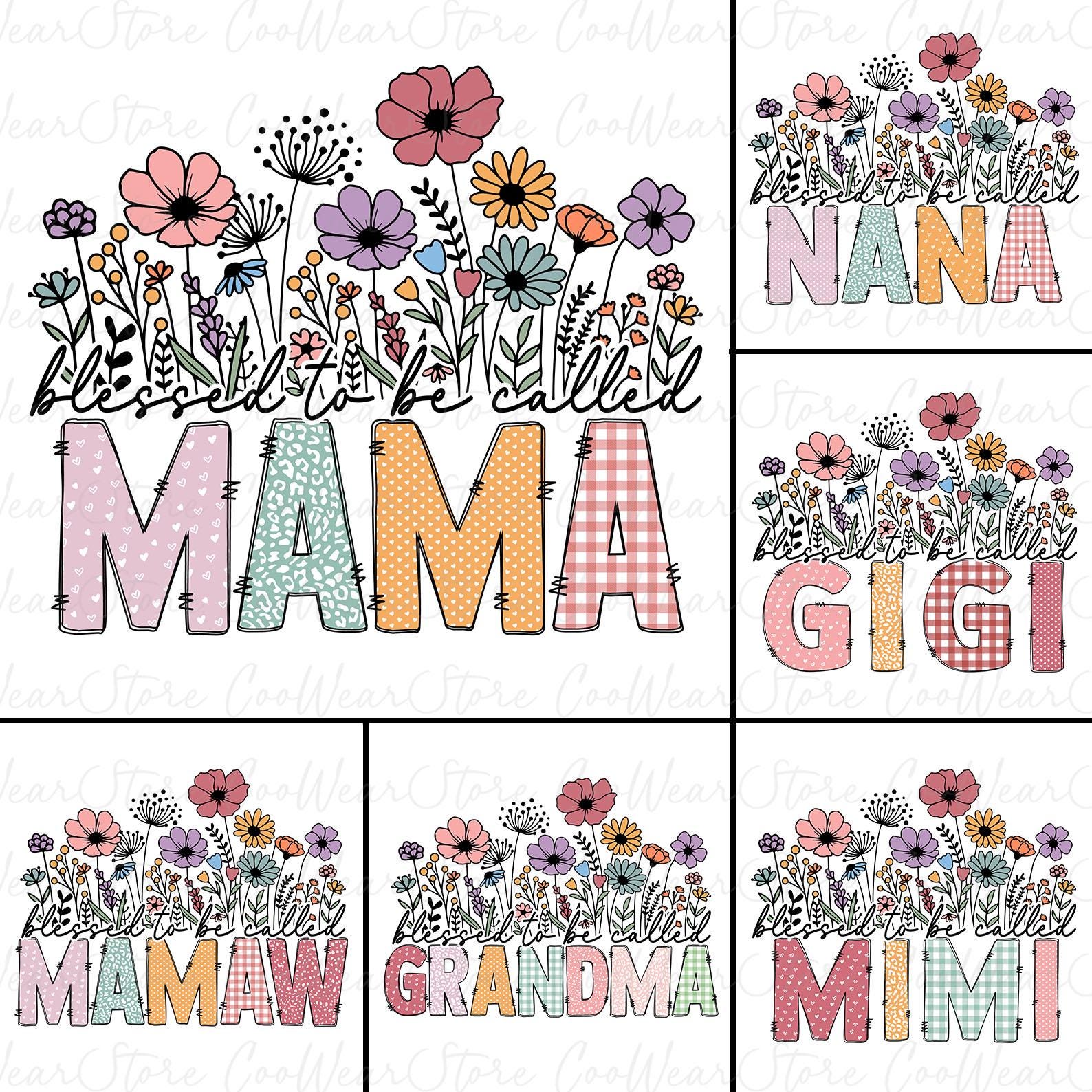アンパンmamaページ Bundle Blessed to Be Called Mama Png, Blessed Grandma Mimi Png