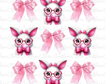 Easter Bunny Coquette Png, Happy Easter Png, Retro Easter Png, Easter Bunny Png, Easter Coquette Png, Floral Spring Png, Easter Coquette Png