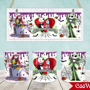 Horror Characters Mug Wrap, 11oz & 15oz Mug Template, Halloween 11oz Mug Png, 15oz Mug Png, Mug Designs, Coffee Mugs, Mug Sublimation Design