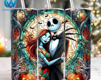 Movies Horror Characters 20 oz Skinny Tumbler Sublimation Design, Halloween Movies 20oz Skinny Tumbler Png, Straight and Taper Tumbler Wrap