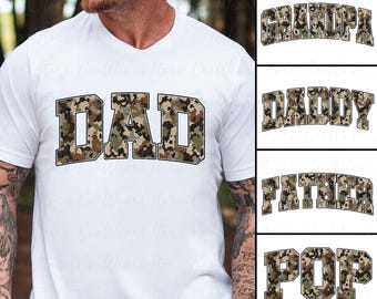 Bundle Camo Dad Png, Hunter Dad Png, Deer Hunting Png, Camouflage Hunting Png, Best Buckin Dad Ever Png, Father's Day Png, Father's Day Gift