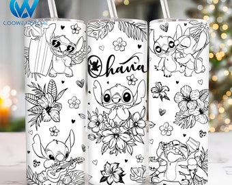 Cartoon Characters 20 oz Skinny Tumbler Sublimation Design, Cartoon Couple 20oz Skinny Tumbler Png, Cartoon Straight and Taper Tumbler Wrap