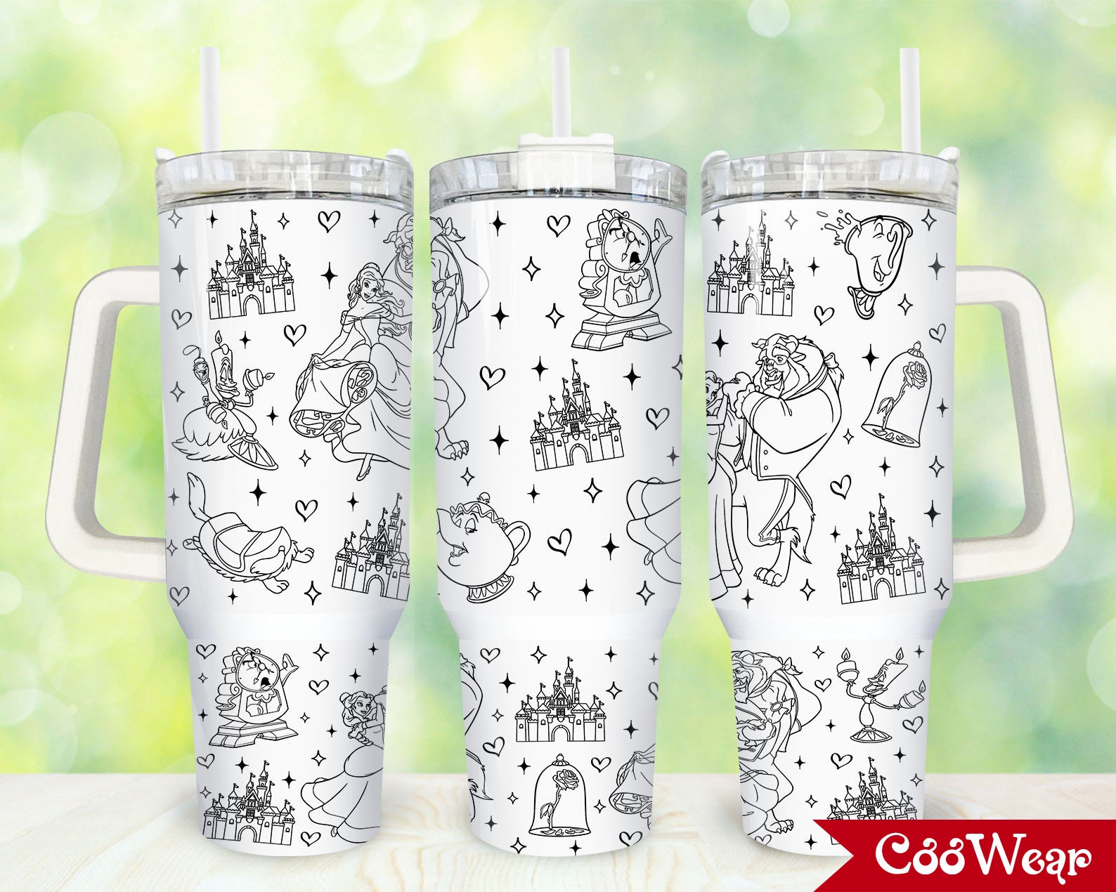 Movies Characters 40oz Tumbler Wrap Png, Cartoon Characters 2 pieces 40 oz Tumbler Png, Magic Cartoon 40oz Tumbler Png Sublimation Design