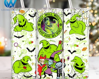 Películas Personajes de terror Diseño de sublimación de vaso flaco de 20 oz, Películas de Halloween Vaso flaco de 20 oz Png, Envoltura de vaso recto y cónico