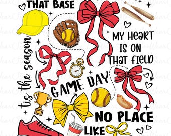 Softball Coquette Bow Png, Softball Game Day Png, Softball Mama Png, Mother's Day Png, Sport Mama Png, Softball Png, Softball Mom Png
