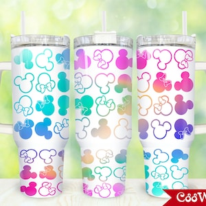 Movies Characters 40oz Tumbler Wrap Png, Cartoon Characters 2 pieces 40 oz Tumbler Png, Magic Cartoon 40oz Tumbler Png Sublimation Design