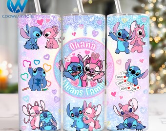 Valentines Cartoon 20 oz Skinny Tumbler Sublimation, Happy Valentines Day 20oz Tumbler Png, Valentines Day Straight and Taper Tumbler Wrap