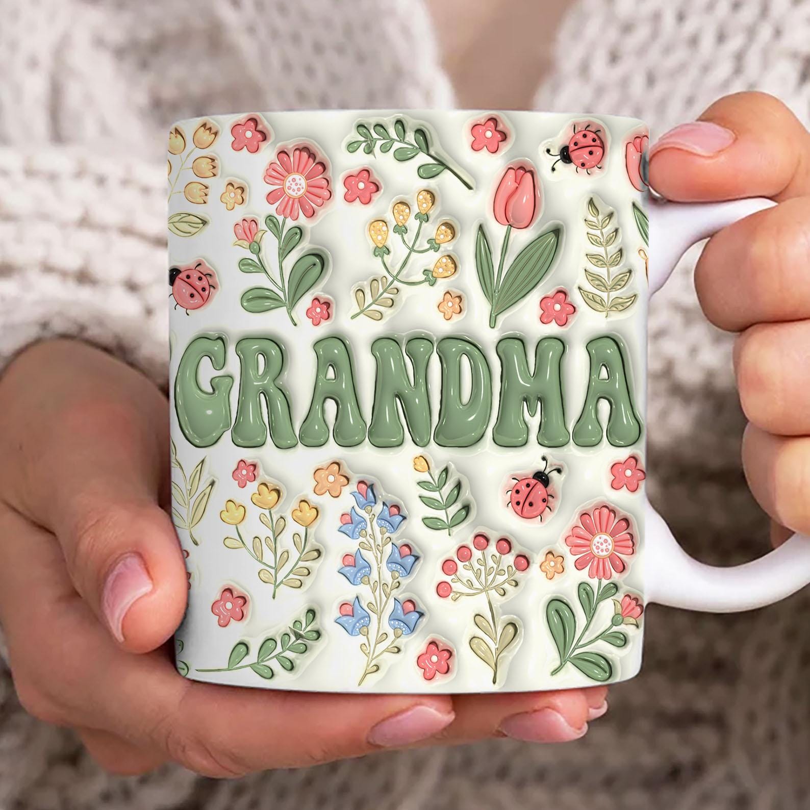 J'aime Beaucoup Ma Grand-mère | Vecteur Premium