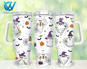 Halloween-spook 40 oz beker png, retro Halloween-spook 2 stuks 40 oz beker png, horror Halloween 40 oz beker png-sublimatie