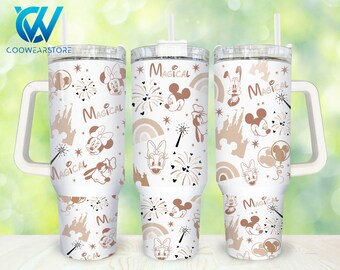 Movies Characters 40oz Tumbler Wrap Png, Cartoon Characters 2 pieces 40 oz Tumbler Png, Magic Cartoon 40oz Tumbler Png Sublimation Design