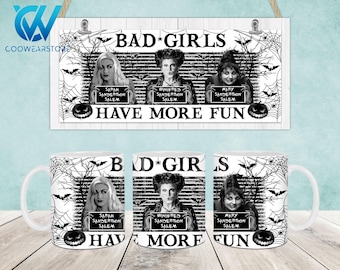 Horror Characters Mug Wrap, 11oz & 15oz Mug Template, Halloween 11oz Mug Png, 15oz Mug Png, Mug Designs, Coffee Mugs, Mug Sublimation Design