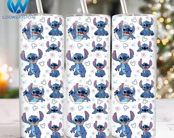 Cartoon Characters 20 oz Skinny Tumbler Sublimation Design, Cartoon Couple 20oz Skinny Tumbler Png, Cartoon Straight and Taper Tumbler Wra