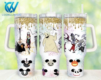Movies Characters 40oz Tumbler Wrap Png, Halloween Characters 2 pieces 40 oz Tumbler Png, Horror 40oz Tumbler Png Sublimation Designs