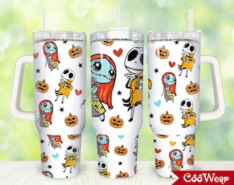 Movies Characters 40oz Tumbler Wrap Png, Halloween Characters 2 pieces 40 oz Tumbler Png, Horror 40oz Tumbler Png Sublimation Designs