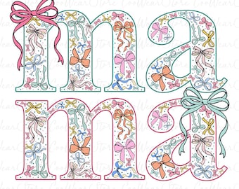 Preppy Mama Coquette Bow Png, Mama Bow Png, Mother's Day Png, Mother's Day Gift, Retro Mama Png, Preppy Mama Png, Coquette Mama Png