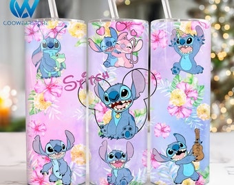Cartoon Characters 20 oz Skinny Tumbler Sublimation Design, Cartoon Tropical 20oz Skinny Tumbler Png, Cartoon Straight and Taper Tumbler Wra