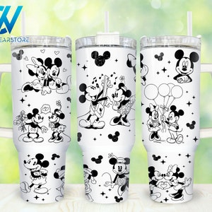 Movies Characters 40oz Tumbler Wrap Png, Cartoon Characters 2 pieces 40 oz Tumbler Png, Magic Cartoon 40oz Tumbler Png Sublimation Design