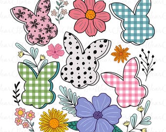 Happy Easter Png, Retro Easter Png, Easter Bunny Png, Easter Coquette Png, Floral Spring Png, Easter Coquette Png, Brushstroke Easter Png