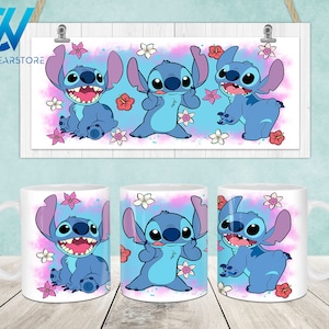 Cartoon Characters Mug Wrap, 11oz & 15oz Mug Template, Cartoon 11oz Mug Png, 15oz Mug Png, Mug Designs, Coffee Mugs, Mug Sublimation Design