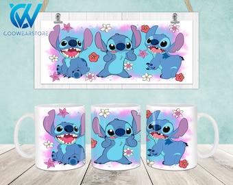 Cartoon Characters Mug Wrap, 11oz & 15oz Mug Template, Cartoon 11oz Mug Png, 15oz Mug Png, Mug Designs, Coffee Mugs, Mug Sublimation Design