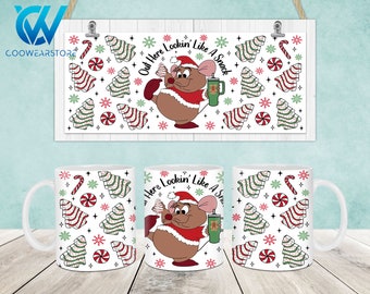 Christmas Mug Wrap, 11oz & 15oz Mug Template, Merry Christmas 11oz Mug Png, 15oz Mug Png, Mug Designs, Coffee Mugs, Mug Sublimation Design