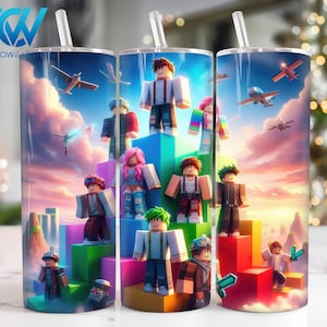 Cartoon Characters 20 oz Skinny Tumbler Sublimation Design, Movies Characters 20oz Skinny Tumbler Png, Straight and Taper Tumbler Wrap