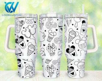 Movies Characters 40oz Tumbler Wrap Png, Cartoon Characters 2 pieces 40 oz Tumbler Png, Magic Cartoon 40oz Tumbler Png Sublimation Design