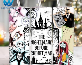 Movies Horror Characters 20 oz Skinny Tumbler Sublimation Design, Halloween Movies 20oz Skinny Tumbler Png, Straight and Taper Tumbler Wrap