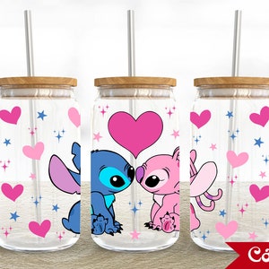 Cartoon Characters 16oz Glass Can Wrap, Cartoon Halloween 16 oz Glass Can Png, 16 oz Libbey Glass Can Wrap, 16 oz Tumbler Wrap Png Sublimate
