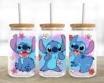 Cartoon Characters 16oz Glass Can Wrap, Cartoon 16 oz Glass Can Png, 16 oz Libbey Glass Can Wrap, 16 oz Tumbler Wrap Png, Sublimation Design