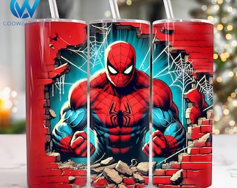 Superhero 20 oz Skinny Tumbler Sublimation Design, Movies Characters 20oz Tumbler Png, Heroes Straight and Taper Tumbler Wrap