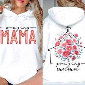 Christian Mama Png, Praying Mama Png, Happy Mother&#39;s Day Png, Mother&#39;s Day Gift, Floral Church Mama Png, Mom Life Png, Christian Mom Png