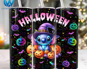 Envoltório de copo fino de abóbora Halloween 20 oz, desenho animado de Halloween 20 oz Tumbler Png, Envoltório de copo reto e cônico Spooky Season, arquivo digital