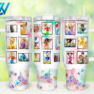 Movies Characters 40oz Tumbler Wrap Png, Cartoon Characters 2 pieces 40 oz Tumbler Png, Magic Cartoon 40oz Tumbler Png Sublimation Design