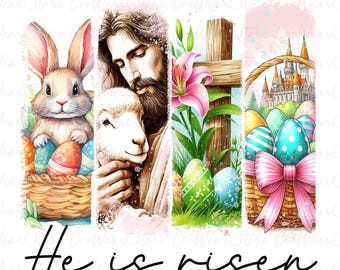 He is Risen Png, Happy Easter Png, Retro Easter Png, Easter Bunny Png, Easter Jesus Png, Christian Easter Png, Brushstroke Easter Png