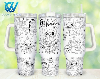 DIGITAL FILES Cartoon Characters 40oz Tumbler Wrap Png, Cartoon Flowers 2 pieces 40 oz Tumbler Png, Cartoon Tumbler 40oz Png Sublimation