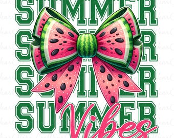 Vibras de verano retro (Png), lazo de sandía (Png), hola verano (Png), vibraciones de verano bohemias (Png), camisa de verano de moda (Png), coqueta de verano
