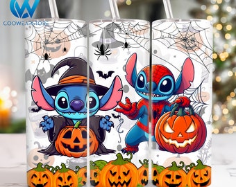 Películas Personajes de terror Diseño de sublimación de vaso flaco de 20 oz, Películas de Halloween Vaso flaco de 20 oz Png, Envoltura de vaso recto y cónico