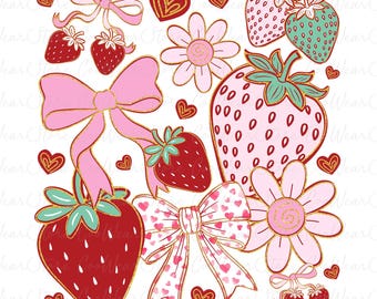 Strawberry Festival 1968 Png, A Berry Good Time Png, Strawberry Coquette Bow Png, Strawberry Season Png, Strawberry Png, Trendy Summer Png